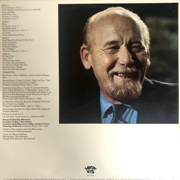The Red Norvo Trio With Tal Farlow And Charles Mingus : The Savoy Sessions (2xLP, Comp, Gat)