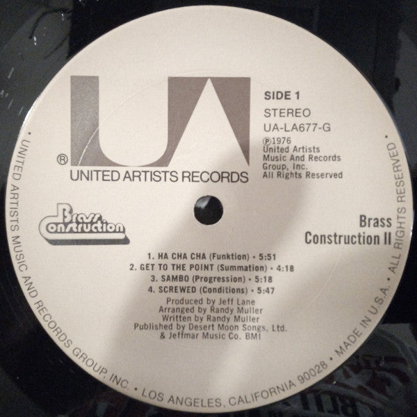 Brass Construction : Brass Construction II (LP, Album, Ter)