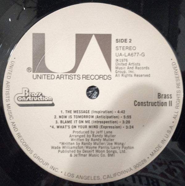 Brass Construction : Brass Construction II (LP, Album, Ter)
