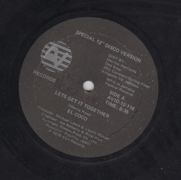 El Coco : Let's Get It Together (12")