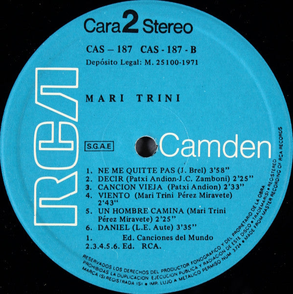 Mari Trini : Mari Trini (LP, Album)