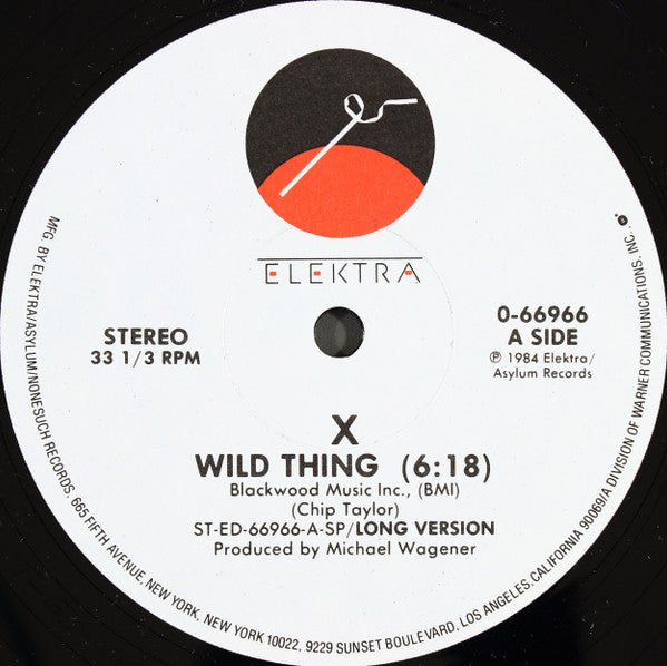 X (5) : Wild Thing (12", SP )