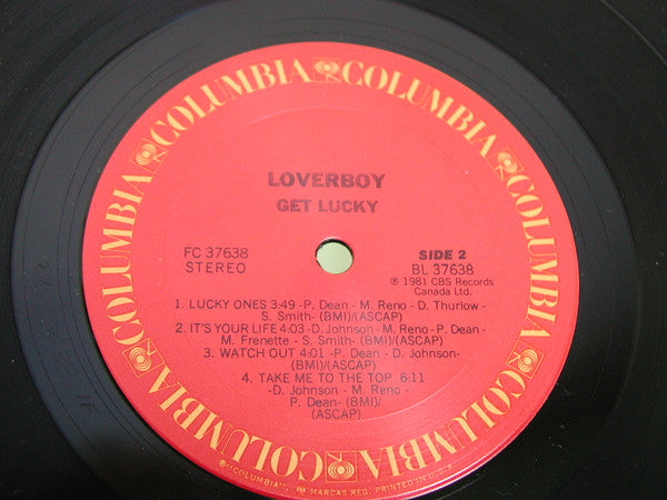 Loverboy : Get Lucky (LP, Album, San)