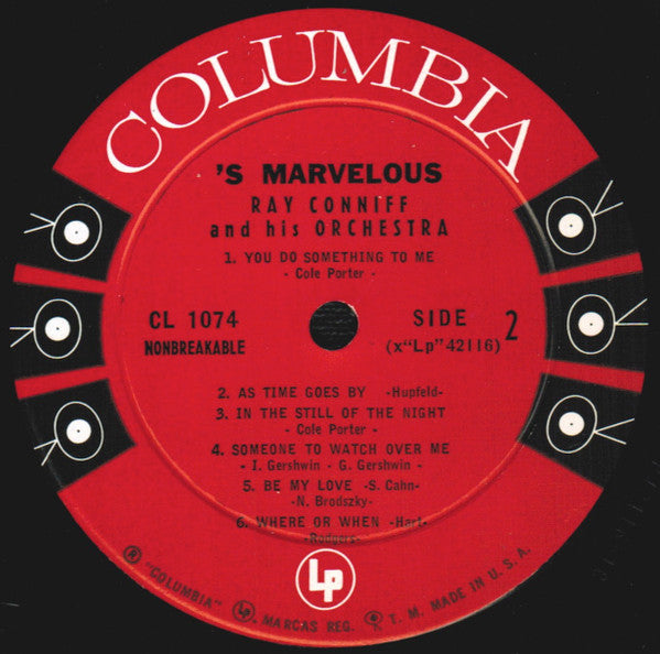 Ray Conniff & His Orchestra : 'S Marvelous (LP, Album, Mono)