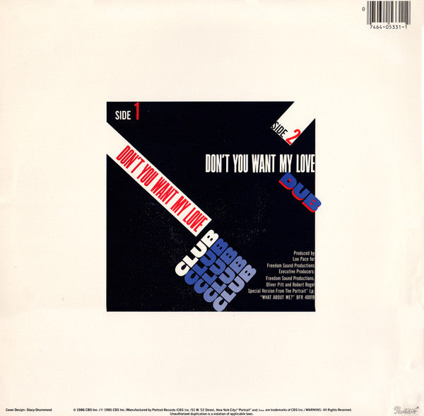 Nicole J McCloud : Don't You Want My Love (12")