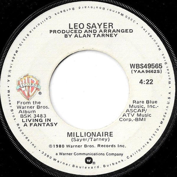 Leo Sayer : More Than I Can Say (7", Single, Win)