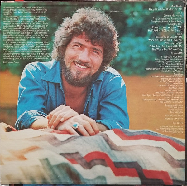 Mac Davis : Baby Don't Get Hooked On Me (LP, Album, Ter)
