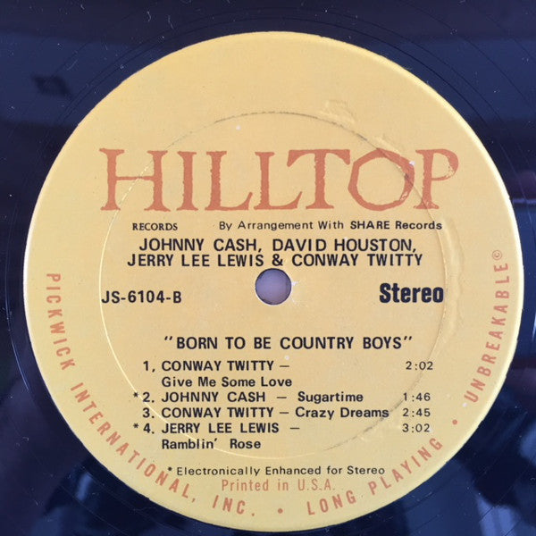 Various : Born To Be Country Boys (LP, Comp)
