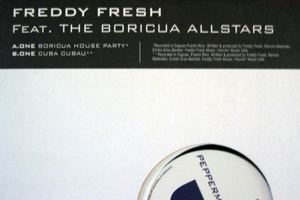 Freddy Fresh : Boricua House Party (12")