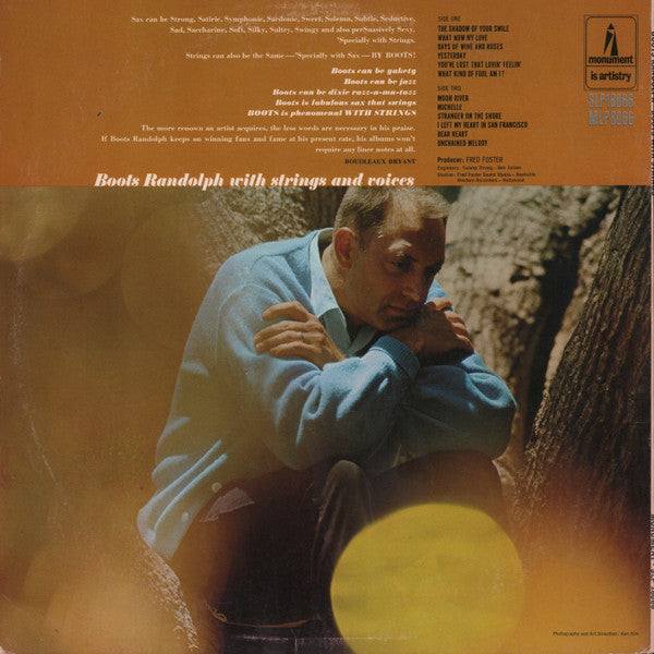 Boots Randolph : Boots With Strings (LP, Album)
