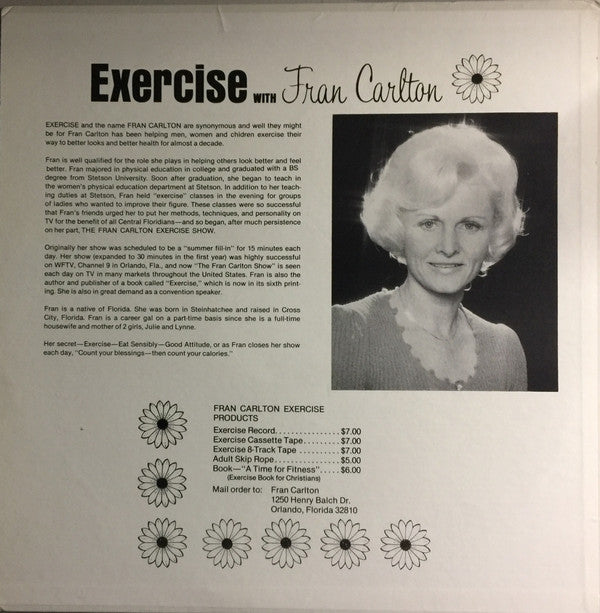 Fran Carlton : Exercise With Fran Carlton (LP, Album)