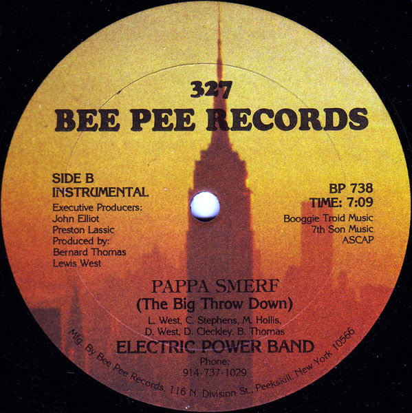 Electric Power Band : Pappa Smerf (The Big Throw Down) (12")