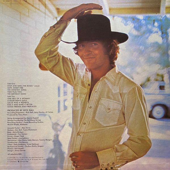 Mac Davis : Stop And Smell The Roses (LP, Album, Ter)
