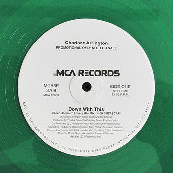 Charisse Arrington : Down With This (12", Promo, Gre)