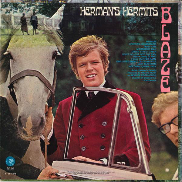 Herman's Hermits : Blaze (LP, Album)