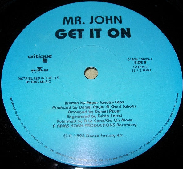 Mr. John : Get It On (12")
