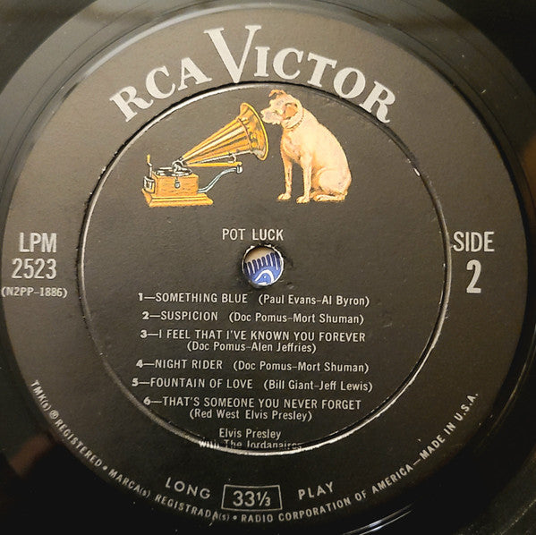 Elvis Presley : Pot Luck (LP, Album, Mono, Roc)