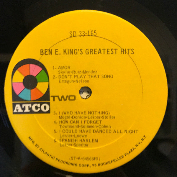 Ben E. King : Ben E. King's Greatest Hits (LP, Comp)