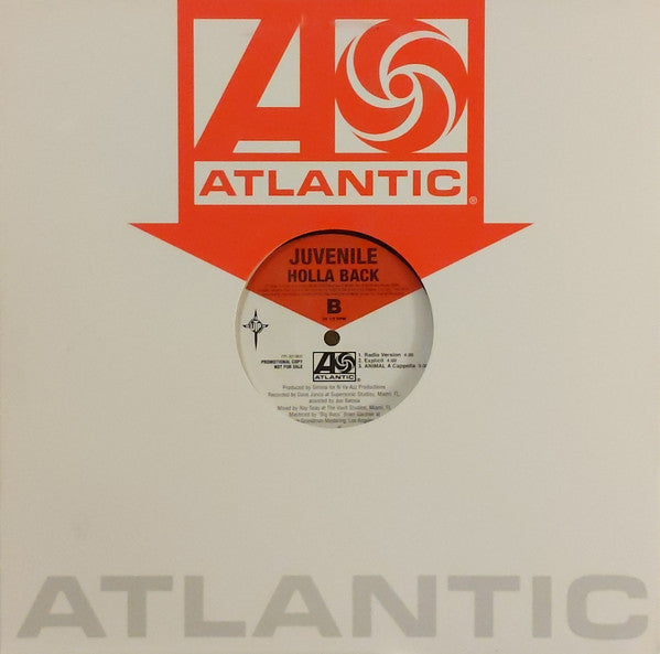 Juvenile (2) : Animal / Holla Back (12", Promo)