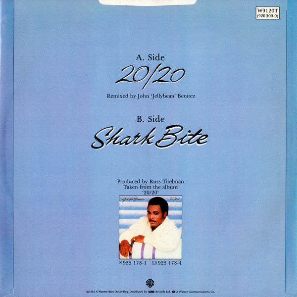 George Benson : 20/20 (Jellybean Remix) (12")