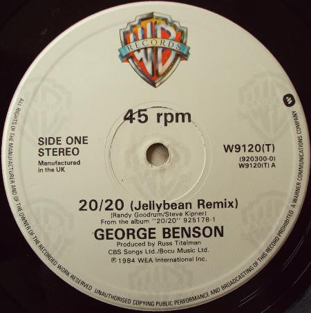 George Benson : 20/20 (Jellybean Remix) (12")