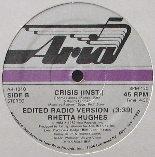Rhetta Hughes : Crisis (12")