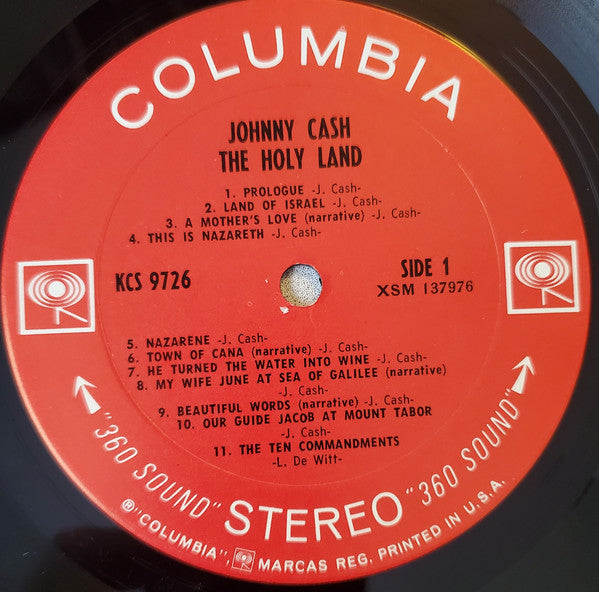 Johnny Cash : The Holy Land (LP, Album, Ter)