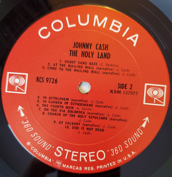 Johnny Cash : The Holy Land (LP, Album, Ter)