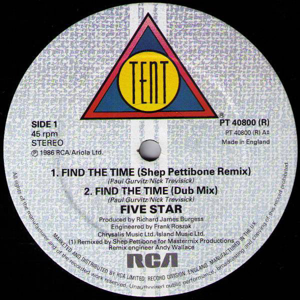 Five Star : Find The Time (Remixed Version) (12")