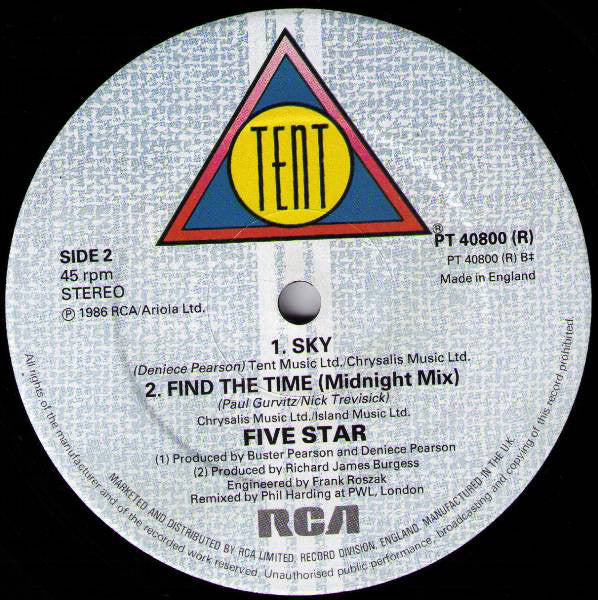 Five Star : Find The Time (Remixed Version) (12")