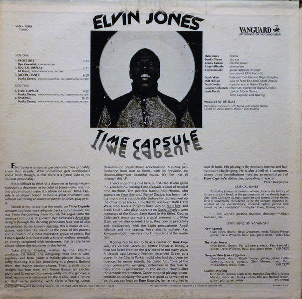 Elvin Jones : Time Capsule (LP, Album)