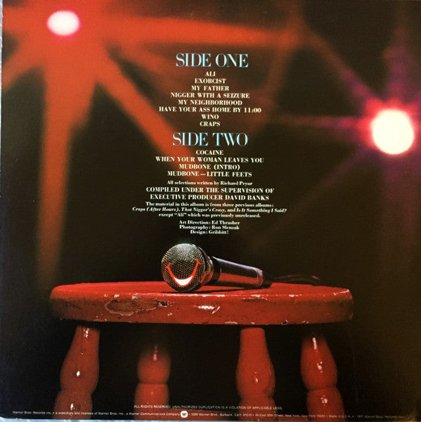 Richard Pryor : Richard Pryor's Greatest Hits (LP, Comp, Win)