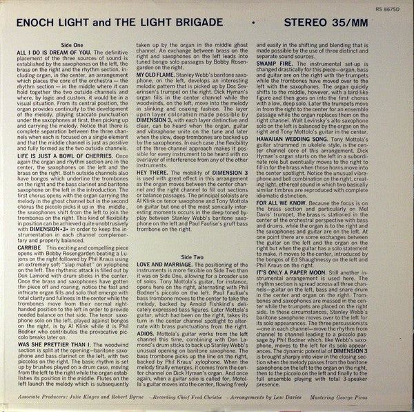 Enoch Light And The Light Brigade : Dimension •3• (LP, Album, Gat)