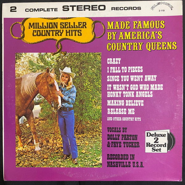 Dolly Parton, Faye Tucker, Leon Copeland : Million Seller Country Hits Made Famous By America's Country Queens, Leon Copeland Sings The Big Hits Of Merle Haggard (2xLP, Comp)