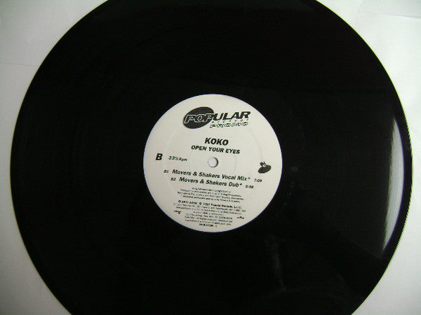 Koko (3) : Open Your Eyes (12", Promo)