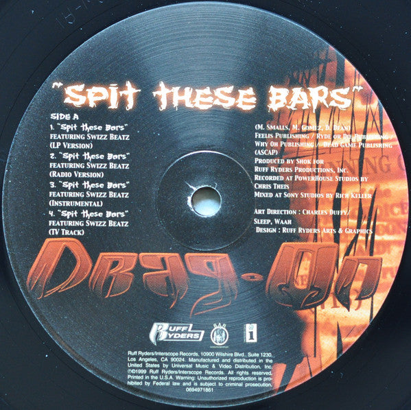 Drag-On : Spit These Bars (12", Maxi)