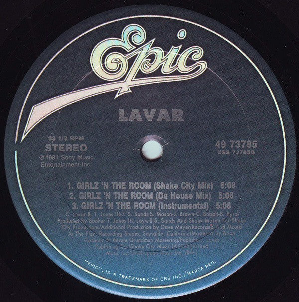 Lavar : The Vanilla Melt / Girlz 'N The Room (Special 12" Dance Mixes) (12", Single)