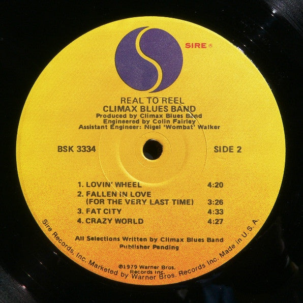 Climax Blues Band : Real To Reel (LP, Album, LA )