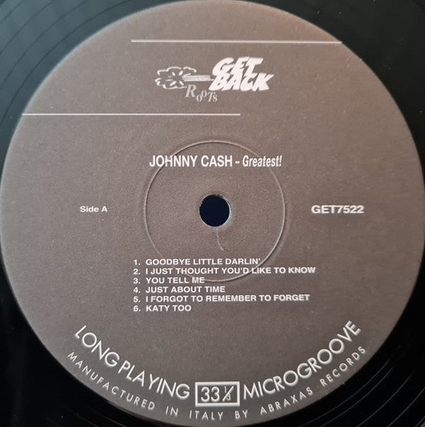 Johnny Cash : Greatest! (LP, Album, RE, 180)