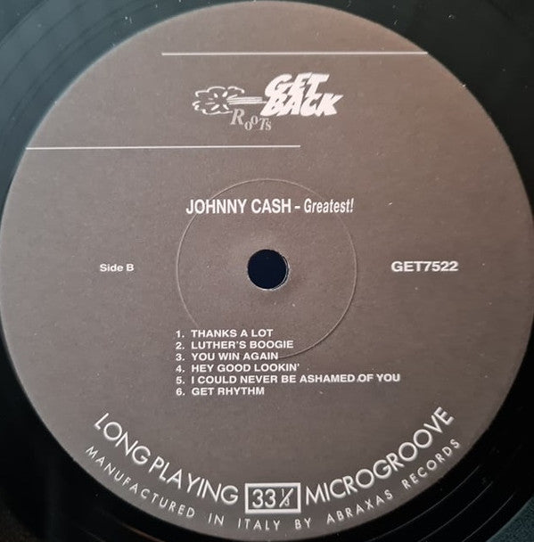 Johnny Cash : Greatest! (LP, Album, RE, 180)