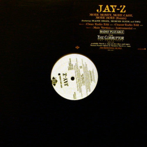 Jay-Z : More Money, More Cash, More Hoes (Remix) (12", Promo)