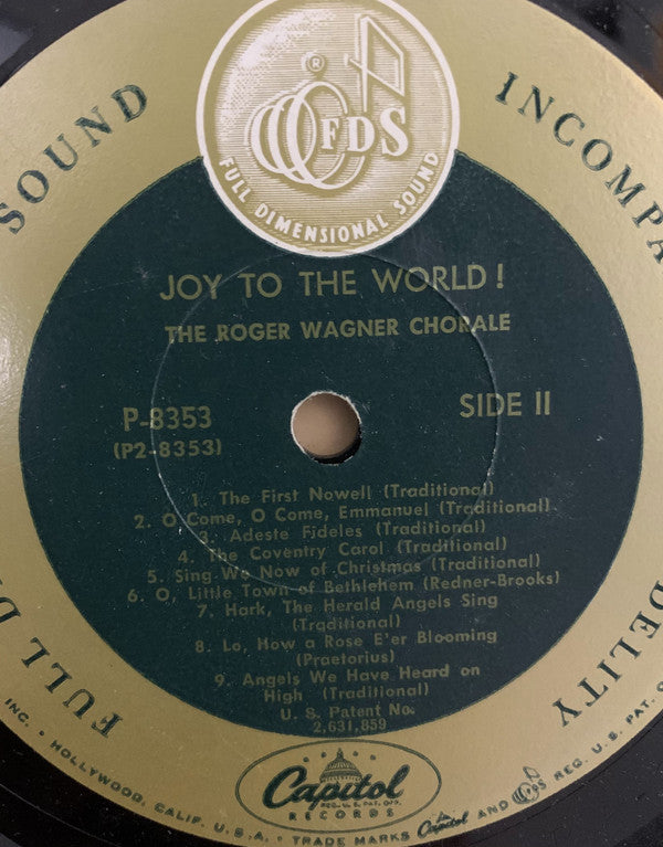 The Roger Wagner Chorale : Joy To The World (LP, Album, Mono)