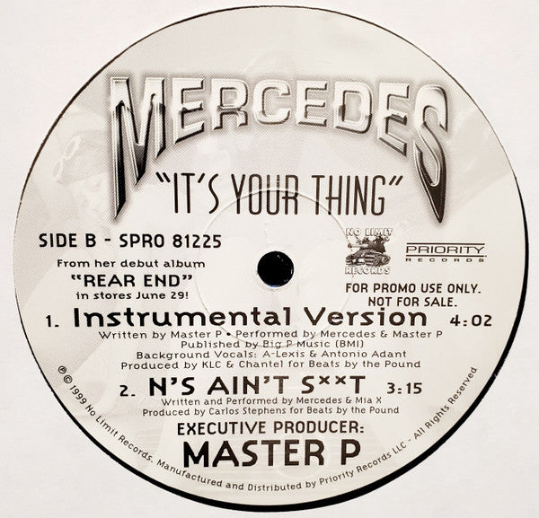 Mercedes (4) : It's Your Thing (12", Promo)