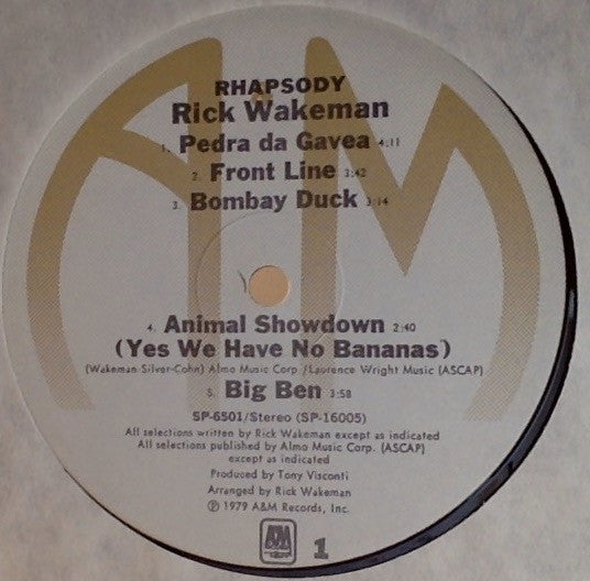 Rick Wakeman : Rhapsodies (2xLP, Album, Gat)