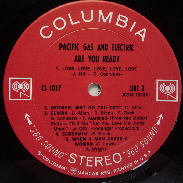 Pacific Gas & Electric : Are You Ready (LP, Album)