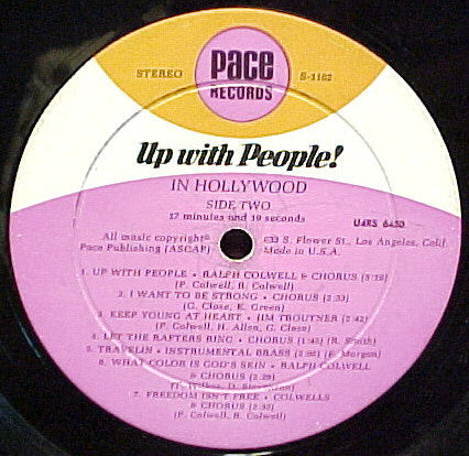 Up With People : Up With People! In Hollywood (LP, Album)