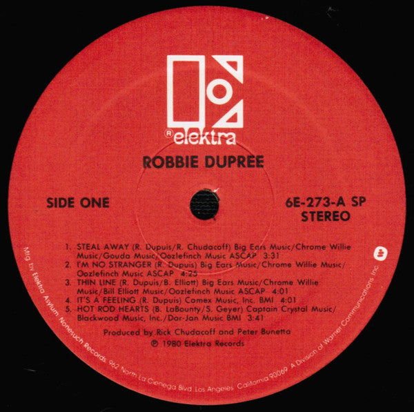 Robbie Dupree : Robbie Dupree (LP, Album, SP )