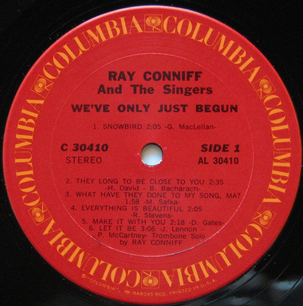 Ray Conniff And The Singers : We've Only Just Begun (LP, Album, San)