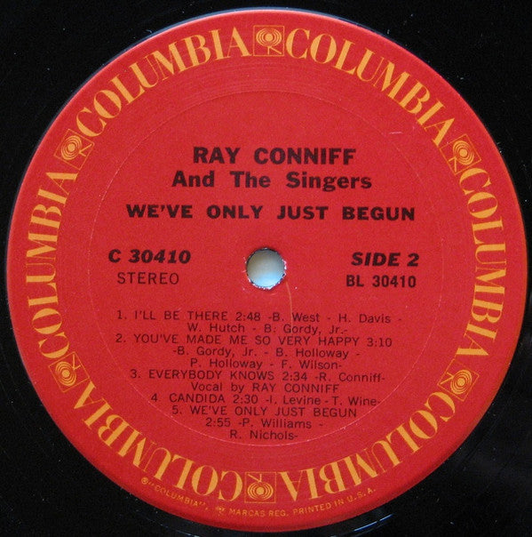 Ray Conniff And The Singers : We've Only Just Begun (LP, Album, San)