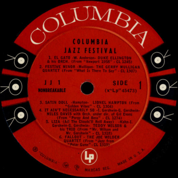 Various : Columbia Jazz Festival (LP, Mono, Smplr)